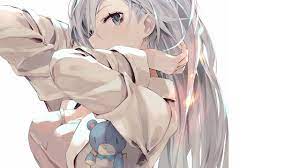 Maybe you would like to learn more about one of these? Anime Girl White Hair Blue Eyes 1280x720 Wallpaper Teahub Io