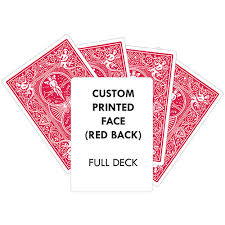 Blue panda blank diy playing cards (4 decks) 4.6 out of 5 stars 341. Custom Printed Playing Card Red Back Bicycle Printb
