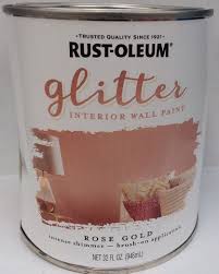 Rustoleum Glitter Rose Gold Quart Walmart Com Rose Gold Bedroom Decor Rose Gold Wall Paint Rose Gold Bedroom