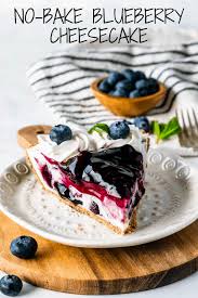 No Bake Blueberry Cheesecake Recipe In 2020 No Bake Blueberry Cheesecake Blueberry Cheesecake Recipe Blueberry Cheesecake