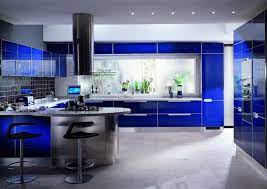 Maybe you would like to learn more about one of these? Blue Kitchen Color Combination Real And Nonerier Photos Blue Furniture In The Kitchen