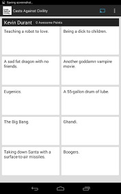 The best way to describe cards against humanity is lego for jokes. Updated The Extremely Vulgar Hilarious Cards Against Humanity Game Has Been Cloned For Chromecast Android Cord Cutters Gadget Hacks