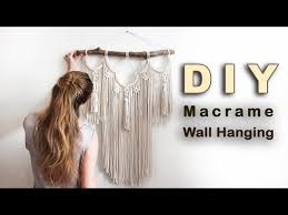 Get 40 macrame wall hanging patterns for free. How To Diy Boho Macrame Wall Hanging Tutorial Modern Interior Easy Diy For Beginners Youtube