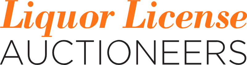 Auctioneer facilitating a liquor license auction online