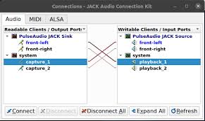 how to use jack and pulseaudio/alsa at
