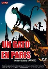 Un Gato En Paris Online Latino 2010 Peliculas Audio Latino Online Animated Movies Paris Movie Movie Posters