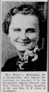 Thelma Ginn Robertson (1918-1987)