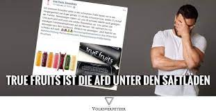 Dec 20, 2020 · find the latest breaking news and information on the top stories, politics, business, entertainment, government, economy, health and more. Grottenschlechtes Marketing True Fruits Ist Die Afd Unter Den Smoothieherstellern Volksverpetzer
