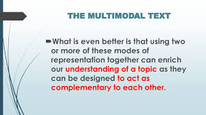 In other words, it is made up primarily of letters and words. What Are Multimodal Texts Ppt Download