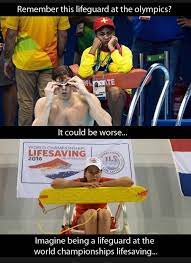 Remember The Lifeguard At The Olympics Funny