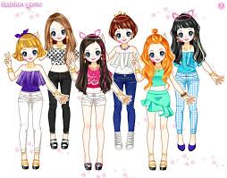 Daum Idols Dress Up Games Girl Outfits Anime Chibi Fashion Sketches