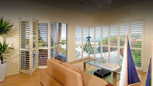 A badly fitted blind either does not cover the doors or is hung to high or not only affects the functionality of the door but also damages the aesthetic sense of. Plantation Shutters For Sliding Doors At Home Complete Blinds