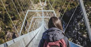 A ponte tem 2 metros de largura e está a 85 metros de altura na maior parte do trajeto, passando por cima da ravina grabengufer, aos pés do monte dom, o mais a parte boa é que ela não tem um chão de vidro igual à (agora) segunda ponte suspensa mais longa do mundo, localizada sobre o cânion. 0t6u5fc6uesj6m