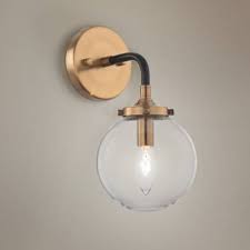 Black And Gold Bathroom Vanity Light Charm The Look And Feel Of Any Modern Living Space With The Detail And Elegance Provided By This Single Light Gold Wall Sconce Sconces Antique Gold Wall Sconce
