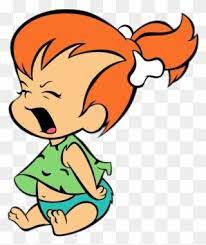 Pebbles Flintstone Crying Pebbles Flintstones Clipart Pebbles Flintstone Baby Cartoon Characters Flintstones