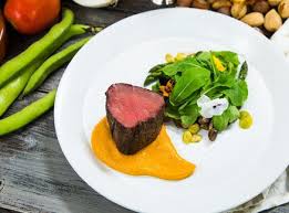 I've made this twice and it was well received by all. Roasted Beef Tenderloin With Vegetables And Romesco Sauce Good Steak Recipes Beef Beef Dishes
