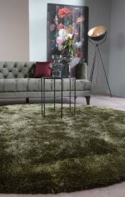 Der preis für ihre sonderanfertigung wird sofort berechnet und angezeigt. Hochflor Teppich Ross Rund 55 Mix Grun Anthrazit Floorpassion