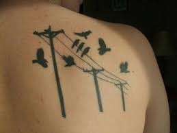 Birds On A Wire Tattoo Designs Birds Electricity Wires Tattoo Tattoo Designs Wrist Line Tattoos Birds Tattoo