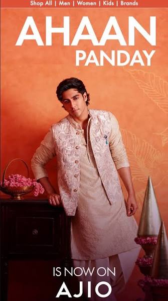 It's official! Ahaan Panday joins AJIO. ✨ The actor is the newest face of  the fashion platform. @ajiolife @ahaanpandayy