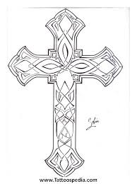 This large back piece is obviously in honor of divinity. Simple Cross Outline Tattoo Novocom Top