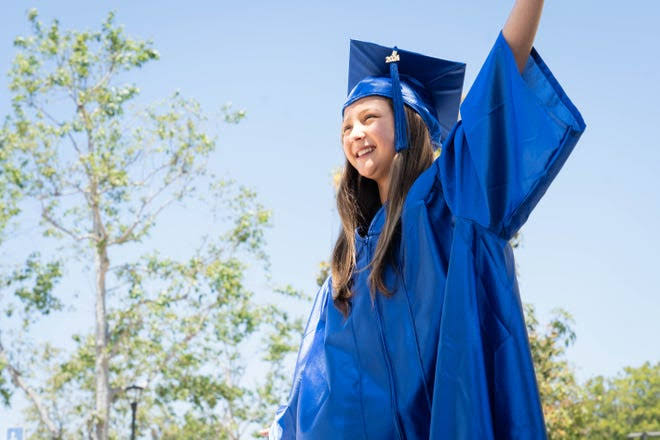11-year-old girl graduates from Southern California community college
