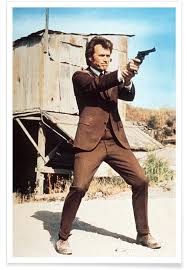 Clint Eastwood in Dirty Harry Photograph Poster | JUNIQE
