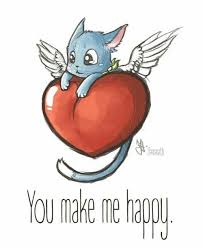Looks Like Happy Has Another Gift For Carla Will He Be Turned Down This Time Fairy Tail Drawing Fairy Tail Fairy Tail Anime