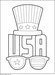 Accent treats for red, white and blue celebrations. Printable Patriotic Coloring Pages