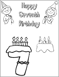 Color pages are a great way to let your kid experiment with. Happy Seventh Birthday Coloring Page Free Printable Coloring Pages For Kids