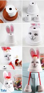 Tontopffiguren Basteln Blumentopfe Tontopfe Bemalen Talu De Hasen Basteln Basteln Ideen Ostern Basteln Fruhling Ostern