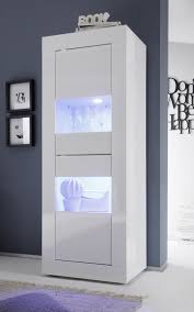 Looking for a place to keep your fine china, collectibles, book collection and other valuables? Dolcevita Narrow Display Cabinet In High Gloss Display Cabinets 1246 Sena Home Furniture