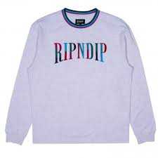 The looped interior offers an extremely comfortable feel, and the warm heather grey colorway is perfect for any season. Ripndip Colour Block Long Sleeve T Shirt Clothing Natterjacks