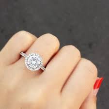 Halo Circle Engagement Ring Circle Engagement Rings Dream Engagement Rings Wedding Rings Halo