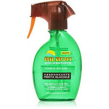 Quali sono gli ingredienti principali? Bilboa Aquabronze Acqua Solare Spray Alla Menta Glaciale 250 Ml