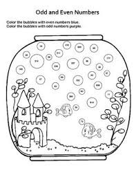 Odd And Even Numbers Fun Fish Tank Worksheet Even And Odd Kindergarten Worksheets Odd Numbers