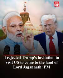 Speaking at an event in Odisha on Friday (June 20), PM Modi said, "I humbly rejected  invitation of President Donald Trump to visit US to come to the Land of  Lord Jagannath." #