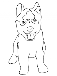You might also be interested in coloring pages from dogs category. Cute Siberian Husky Coloring Pages Novocom Top