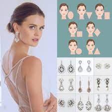 Bridal Earrings Best Wedding Earrings For Your Face Shape Earrings Square Face Earrings Round Face Face Earrings