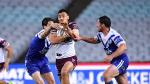 It's like tom trbojevic and manly. Nrl 2020 Manly Sea Eagles V Canterbury Bulldogs Albert Hopoate Outguns Brother Will Nrl