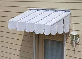 Brookside Door Awning With Flat Side Panels Door Awnings Front Door Awning Aluminum Awnings