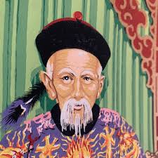 Vintage James Bunnell Serigraph Chinese Ancestor Print