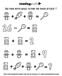 Second grade math worksheet printables cover basics such as counting and ordering as well as addition and subtraction, and include the exciting topics of measurement, geometry, and algebra. Free Math Coloring Worksheets For Grades 1 8 Mashup Math