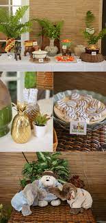 Use these baby shower invitation wording ideas when planning your invites. Ideas For A Jungle Safari Themed Baby Shower Bumps And Bottles