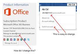 Everything will work out fine. How Do You Change The Account That Office Says It Belongs To Microsoft Community