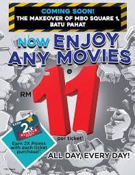 Mbo Cinemas Enjoy Rm11 Exclude Gst For Any Movie On Facebook