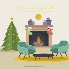 Interior paint colors for living room royal bedroom episode interactive backgrounds comfortable living rooms kids bedroom sets anime scenery wallpaper cartoon background double beds double room. Free Vector Christmas Living Room Decoration In Vintage Style