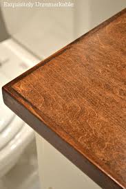 Hey there, our kitchen had some outdated linoleum countertops that were already starting to peel off. How To Build Beautiful Diy Wood Countertops In A Day Exquisitely Unremarkable