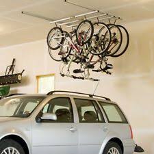 Saris Cycle Glide Ceiling Mount 4 Bike Storage Silver Bike Storage Garage Bike Rack Garage Hanging Bike Rack