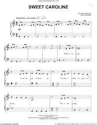 Diamond Sweet Caroline Easy Sheet Music For Piano Solo Pdf In 2020 Easy Sheet Music Piano Songs Sheet Music Piano Sheet Music Free