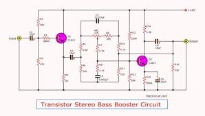 Transistor Stereo Bass Booster Circuit Projects Circuit Transistors Circuit Projects